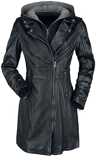 Gipsy Seneka LEGV Frauen Ledermantel schwarz M 100% Leder Basics, Biker