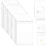 60 Stück Schmucksäckchen Klein, Schmuckbeutel, PVC Kleine Tüten, Kleine Säckchen, Aufbewahrungsbeutel, Transparente Beutel, Reißverschluss Tasche für Schmuck Verpackung, Ohrring Ring Halskette