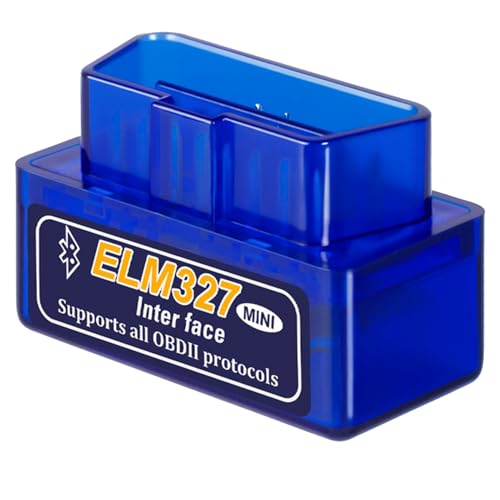 Mini Bluetooth Scanner für ELM327 OBD2 Effiziente Auto-Diagnose- und Analysegerät OBD2 Bluetooth Adapter Fahrzeugdiagnosewerkzeug OBD-II Diagnose für Android, Windows, Linux, Car, Stecker Interface
