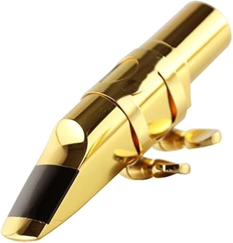 Saxophon-Mundstück 5C/6C/7C/8C, professionelles Musikinstrument mit Abdeckung, Metall-Altsaxophon, praktisches Düsenzubehör(6C Sax Mouthpiece)