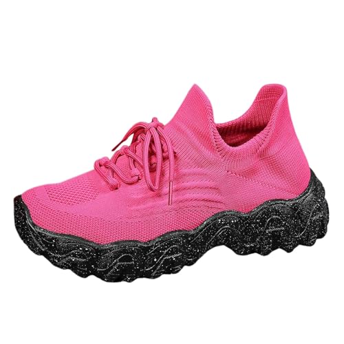 Générique Sicherheitsschuhe für Damen, Stahlkappe, rutschfest, leicht, atmungsaktiv, Arbeitsschuhe, Damen, für den täglichen Gebrauch, Rosa, 40 EU
