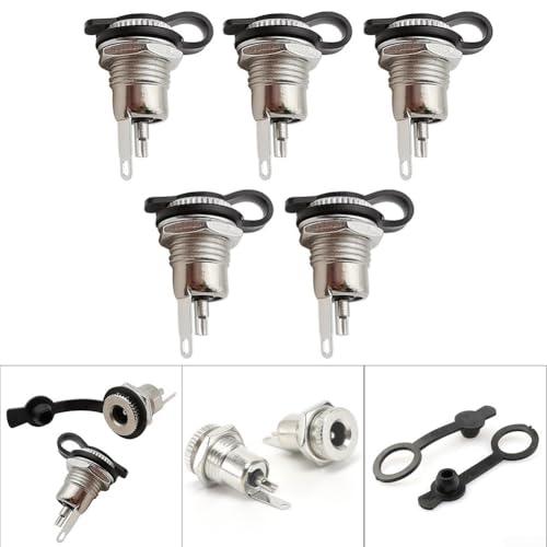 DC099DC Strominstallations-Metallstecker, 5 Stück/Set, für elektronische Netzteile (DC-099-5,5 x 2,1 mm)