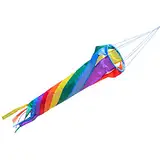CIM Windsack - Windturbine 60 Rainbow - UV-beständig und wetterfest - Ø12cm, Länge: 60cm - inkl. Kugellagerwirbelclip