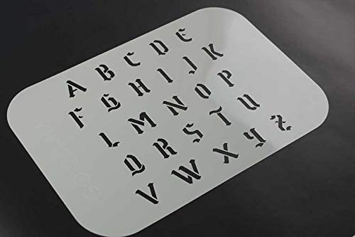Buchstabenschablone Stencilfont GO (altertümlich, altdeutsch)