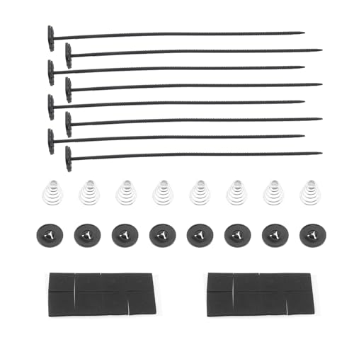 VGOL 2er-Pack Universal-Lüfter Montagesatz für Elektrischen Auto-Kühlerlüfter für 7 Zoll 9 Zoll 10 Zoll 12 Zoll 14 Zoll Und 16 Zoll Elektrischen Slim-Lüfter Kunststoff-Durchsteck-Kühlerband