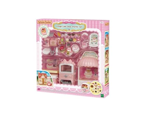 Sylvanian Families 5807 Dorfkonditorei Set für Starter Haus, Ergänzungsset inklusive Backofen mit Funktion und viel Zubehör, Spielzeug für Kinder ab 3 Jahren