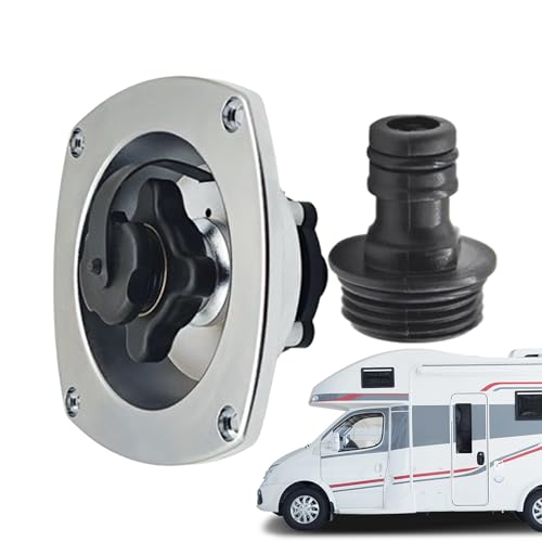 RV City-Wassereinlass,RV City-Wassereinlass mit Rückschlagventil - RV-Wassereinfülleinlass mit Rückschlagventil, RV-Frischwassereinlassventil, RV-Wassereinlassanschluss für Boot, Marine, Anhänger