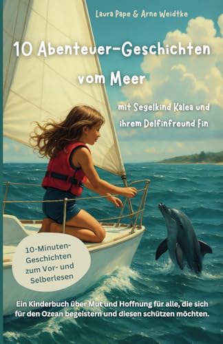 10 Abenteuer-Geschichten vom Meer - mit Segelkind Kalea und ihrem Delfinfreund Fin: 10-Minuten-Geschichten zum Vor- und Selberlesen ab 5 Jahren