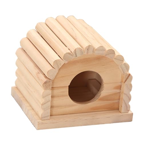 VANZACK 1Stück Verschleißfestes Hamsterhaus Aus Holz Multifunktionale Haustierunterkunft Für Hamster Für Haustierversorgung Und Hamsterschutz