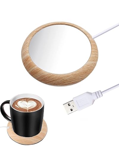 MYMULIKE Kaffeetassenwärmer,Tassenwärmer für Schreibtisch mit USB-Getränkewärmer Teetassenwärmer Bürowärmer Heizplatte für Tee, Wasser, Milch für Schreibtisch, Zuhause, Büro
