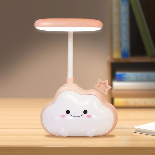 LED Nachtlicht, Kinder Nachttischlampe Wolke Deko Kinderzimmer Mädchen Schreibtischlampe Dimmbares Stilllicht Tragbares Nachtlamp, Batteriebetrieben