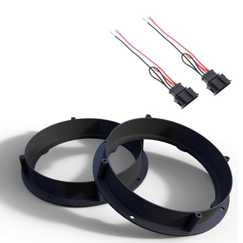 Audioproject A416 - Set Lautsprecherringe incl Kabel kompatibel für VW Golf 7 VW Golf 6 VW Polo VW Lupo VW Passat VW UP SEAT Ateca Leon MII Skoda Fabia Roomster 165mm Lautsprecher Adapter