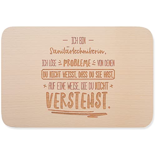 JUNIWORDS Brett, Ich bin Sanitärtechnikerin, ich löse Probleme, von denen du nicht weißt, dass du Sie hast, auf eine Weise, die du nicht verstehst (5022192)
