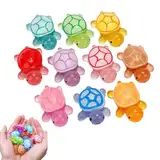 30 Stück Mini Leuchtende Schildkröten Harz,Miniatur Figuren,Im Dunkeln Leuchtende Bunt Mini Tiere,DIY Micro Landschaft Szenen,Winzige Schildkröten für Gartendeko,Landschaftsgestaltung & Heimdekoration