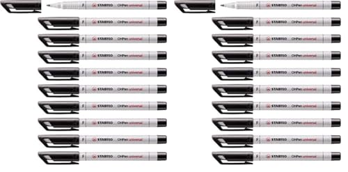 STABILO - Folienstift - OHPen universal - wasserlöslich fein - 20er Pack - schwarz