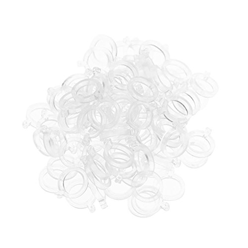 AMZLORD 100 Stück PE Pellet Köder Köderband, Elastisch Gummiring Köderbänder for Karpfen, Friedfischangeln, Terminal Tackle, Haar-Rigs und Haken, 8mm