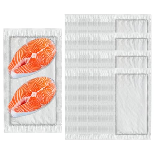 Fleischabsorbierende Pads | 100 Stück Trockenpapierbögen für die Küche, 50/80 g, hygienische Absorptionspads für Fleischverpackungen, hält Tabletts trocken und in der Küche oder im Geschäft