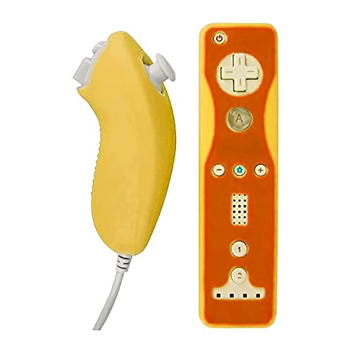 OSTENT Weiche Siliziumabdeckung Hülle Hautbeutel für Nintendo Wii Remote Nunchuk Controller Farbe Orange