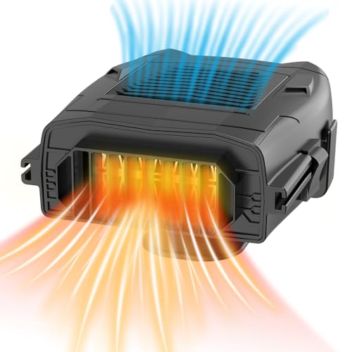 OBEST Auto Heizlüfter 24V,Tragbare heizung mit zigarettenanzünder,Windschutzscheiben Defroster Demister,Kühlventilator,360° Rundum-Luftversorgung,für große Lastkraftwagen und schwere Fahrzeuge
