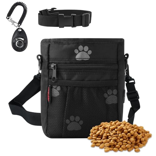 kissleaf Leckerlitasche für Hunde Futterbeutel Hundetraining für Doggy Puppy Walking/Training/Leine/Laufen, Große Kapazität Sturdy Tear-Resistant Easy to Clean