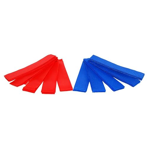 LOBOLOKO 10 Stück Teamarmbinden Klett/Team Armbinde für Sport, Mannschaften, Airsoft, Paintball, Klettbänder…
