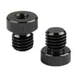 CAMVATE M12 Stecker auf 1/4"-20 Innengewindeadapter für 15mm Stangenstecker (2 Stück)