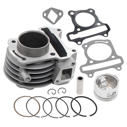 Zylindersatz Zylinder Kit für GY6 50ccm 4-Takt Chinaroller 139QMB 139QMA Motor für Adly Baotian BT49QT Benero Benzhou YY50QT Rex Flex Tech Qingqi QM50QT Jinlun JC50QT Jonway Longjia Znen Hyosung Lifan