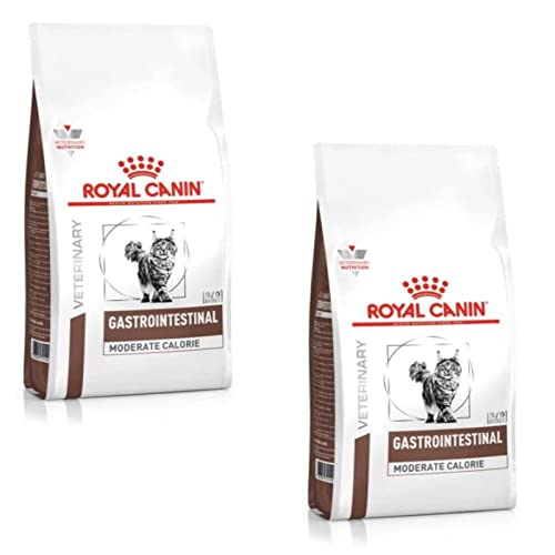 Royal Canin Veterinary Gastrointestinal Moderate Calorie | Doppelpack | 2 x 400 g | Trockenfutter für Katzen | Kann unterstützend helfen bei gastrointestinalen Erkrankungen bei Katzen