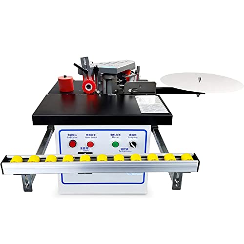 Kantenanleimmaschine, 1200 W tragbare Kantenanleimmaschine - Doppelseitiges Kleben, automatischer Vorschub - verbesserter Bruchriemen - Desktop - 120-220 ℃