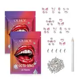 Zahnstein Schmuck,Tooth Gem Kit,Zahnschmuck Set,Tooth Gems,Shining Smile DIY Tooth Gem Kit,Mit 1440 Strasssteine ​​Und 5 Marquise-Diamanten,Verleihen Sie Ihrem Lächeln Einen Einzigartigen Charme