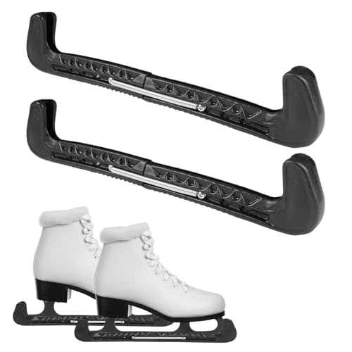 PetGlimmer 1 Paar Schlittschuh Schoner, Verstellbar Kufenschoner Eiskunstlauf, Federbelastet Schlittschuhschoner, Kufenschoner Schlittschuhe Eishockey Geeignet für Kinder und Erwachsene
