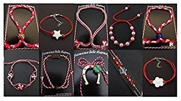 Handgefertigte bulgarische Marteniza-Armbänder, 7 Stück