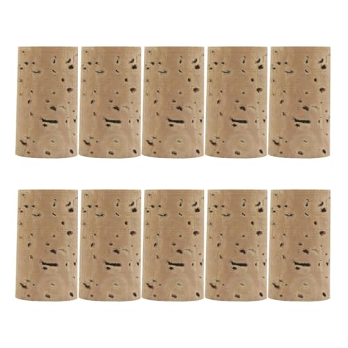 ibasenice 10 Stück Flöten Korken Reparaturwerkzeuge Für Flöten Kleine Korken Ersatz Für Flötenkorken Flötenstopfen Mit Offenem Loch Korkersatz Instrumententeile Klarinettenstecker Beige
