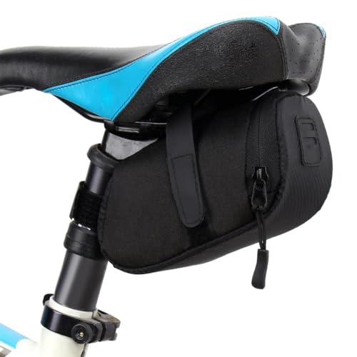 Satteltaschen für Fahrrad, Fahrrad Satteltasche, Wasserdicht Satteltasche Rennrad, Fahrradtasche Fahrradsitz Tasche mit Klett Befestigung für MTB Rennrad Faltrad