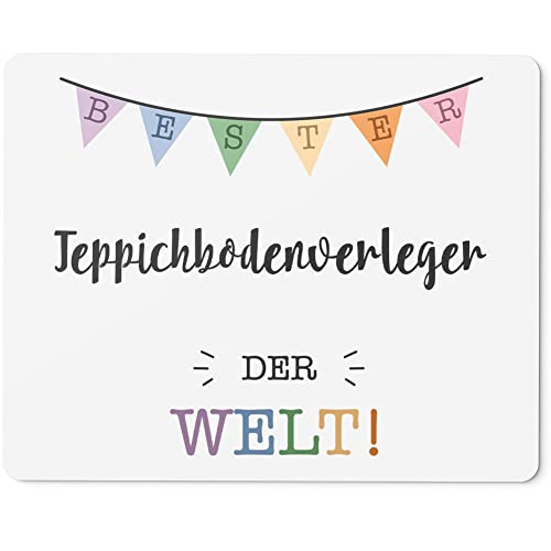 JUNIWORDS Mauspad Mousepad, Bester Teppichbodenverleger der Welt (5722099)