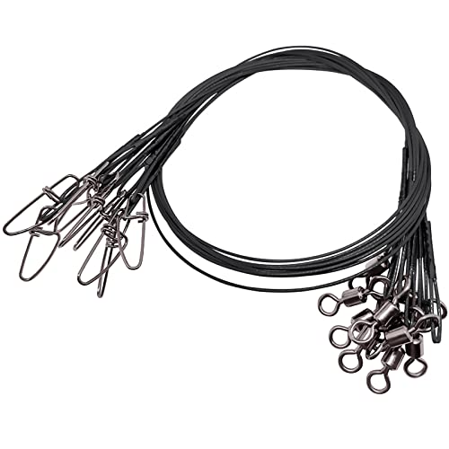 9Tong Hohe Festigkeit Anti Biss Linie Angelleine Schwere Rig Anti Biss Linie Angelleine Angelvorfächer Salzwasser 20Stück 51cm 54kg