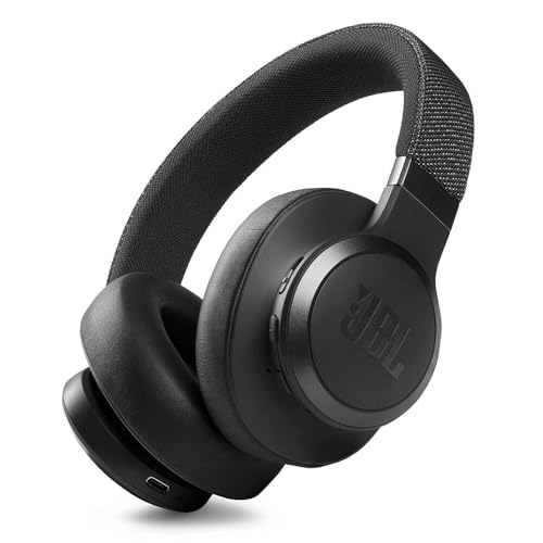 JBL Live 660 NC kabelloser Over-Ear Bluetooth-Kopfhörer in Schwarz – Mit Noise-Cancelling und Sprachassistent – Für bis zu 50 Stunden Musikgenuss