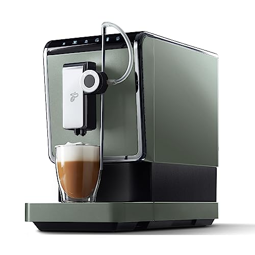 Tchibo Kaffeevollautomat Esperto Pro mit One Touch Funktion für Caffè Crema, Espresso und Milchspezialitäten, Metallic Mint, exklusives Modell