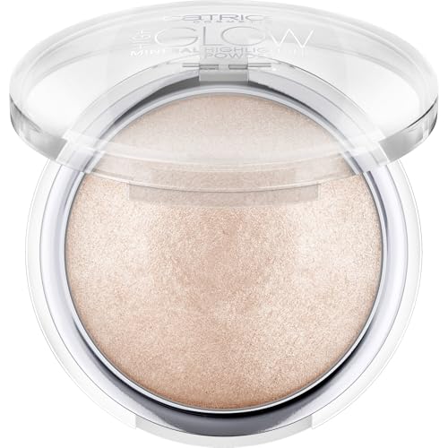 Catrice High Glow Mineral Highlighting Powder, Highlighter, Nr. 010, Nude, schimmernd, für trockene Haut, für unreine Haut, für Mischhaut, vegan, ölfrei, ohne Parfüm, ohne Alkohol, 1er Pack (8g)
