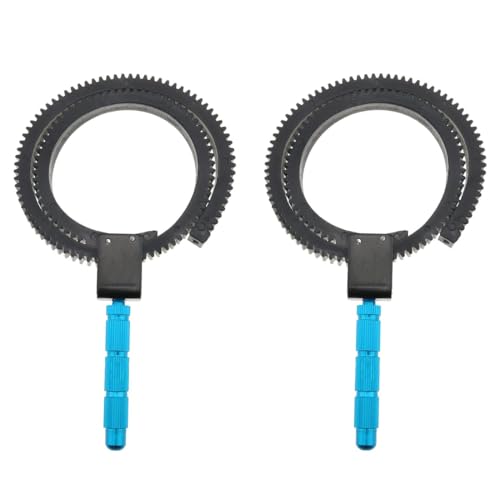 FIMWOLZ 2 Pcs Follow Focus Ring für DSLR-Objektiv Kerbgummiring Follow-Focus Gear Ring zahnrad Ring