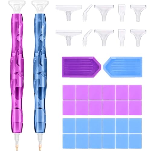 34 Stück Diamond Painting Stift, Diamond Painting Zubehör Stift, Geeignet Für Diy Diamantmalerei, Stickerei, Nailart Werkzeuge Und Maltechniken
