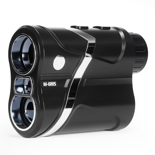 BOSEAN Laser Golf Entfernungsmesser mit Slope,600M Aufladbar Golf Rangefinder mit Flag-Lock und Vibration, Scan Modus, Entfernungsmesser mit 7X Vergrößerung