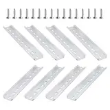 8 Stk Hutschiene 200 mm Lang, Aluminium Schiene, DIN Schiene Aluminium-DIN-Schiene, Tragschiene für Verteilerschrank Elektrische Schaltschränke Schaltschrank Schienenmontage, 35mm Breit/7,5 mm Hoch
