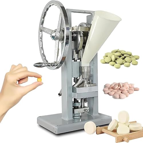 Manuelle Handkurbel-Tablettenpresse für effiziente Tablettenherstellung, ideal für Labor, Süßigkeitenproduktion und Heimgebrauch