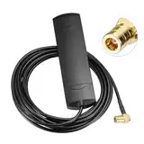 Eightwood DAB DAB+ Antenne Auto FM AM Radio Antenne Windschutzscheiben Antenne Patch Antenne 17dbi + 3M DAB Antenne SMB Anschluss Kabel für Pioneer Alpine Clarion Digital Radio FM Tuner