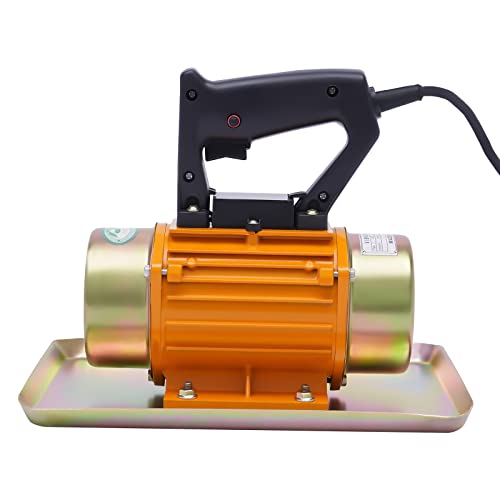 Betonvibrator,220V Betonverdichter Flacher Beton Rüttler Tragbarer Rüttelplatte Elektrisch 3500 U/Min Einphasiger Betonvibrator,Für Straßenbau,Hausbau,Brückenbau (100KG Vibrationskraft)
