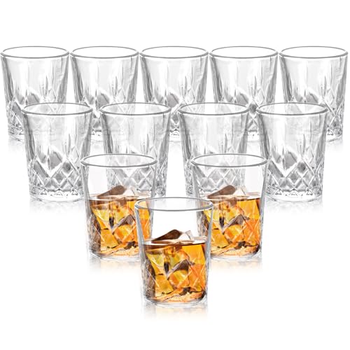 ASelected 12 Stück Schnapsgläser aus Kristall Glas 50 ML Schnapsgläser Shotgläser Standfest für Jede Party