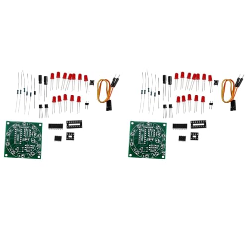 dissot 2X DIY Kits Elektronisches Dreh Modul Rad Drehteller Fortune Analog Lottery Tumbler Suite 3-5 V Spaß Elektronische Produktion