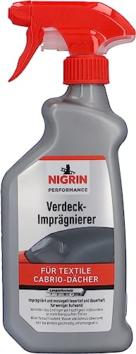 NIGRIN Verdeck Imprägnierer, 500 ml Sprühflasche, wasser- und schmutzabweisend, bis zu 6 Monate Abperl-Effekt, Schwarz2