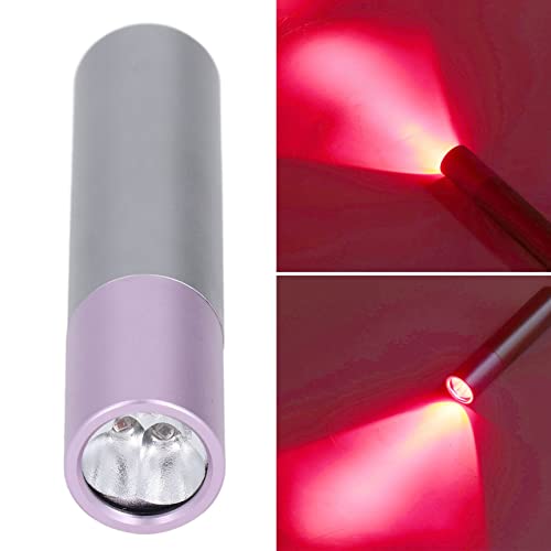 Topyond Rotlicht-Therapie-Behandlungsgerät, Tragbares Rotlicht-Therapiegerät, 630 660 850 Nm, Infrarot, Violette Abdeckung, LED Für Medizinische Behandlung 9W Leistung
